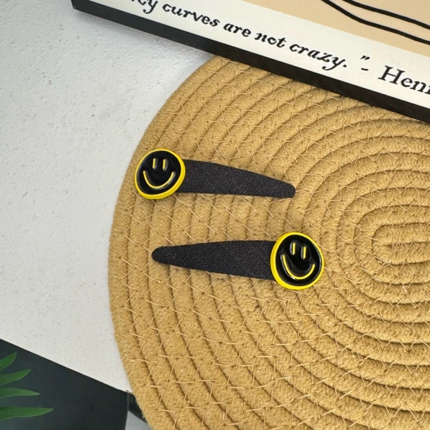 BlomUME原创黄色笑脸可爱bb夹韩系简约ins发夹发卡小众刘海夹801