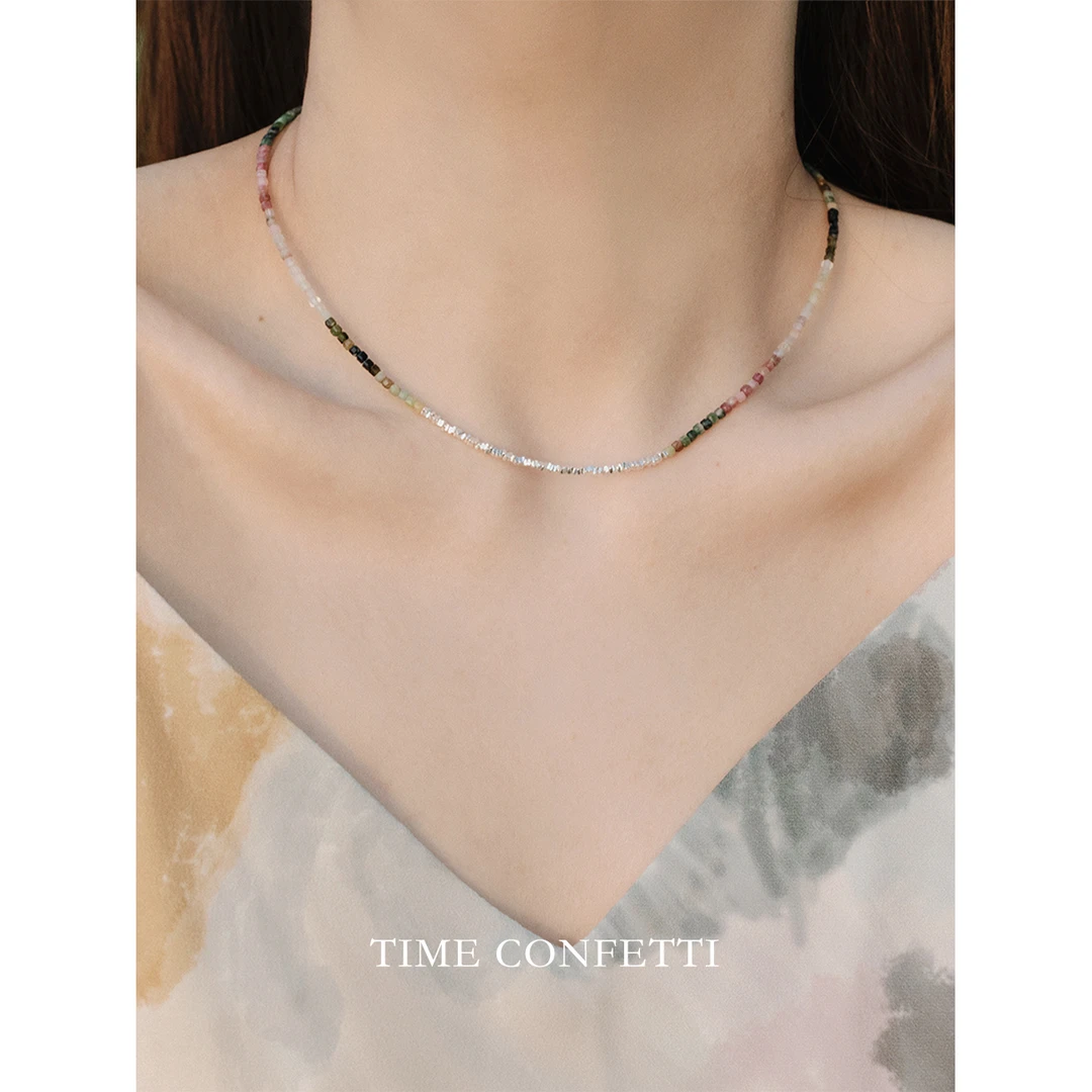 链子925银 【孙二娘】时尚优雅气质简约百搭碎银子项链TC 7974