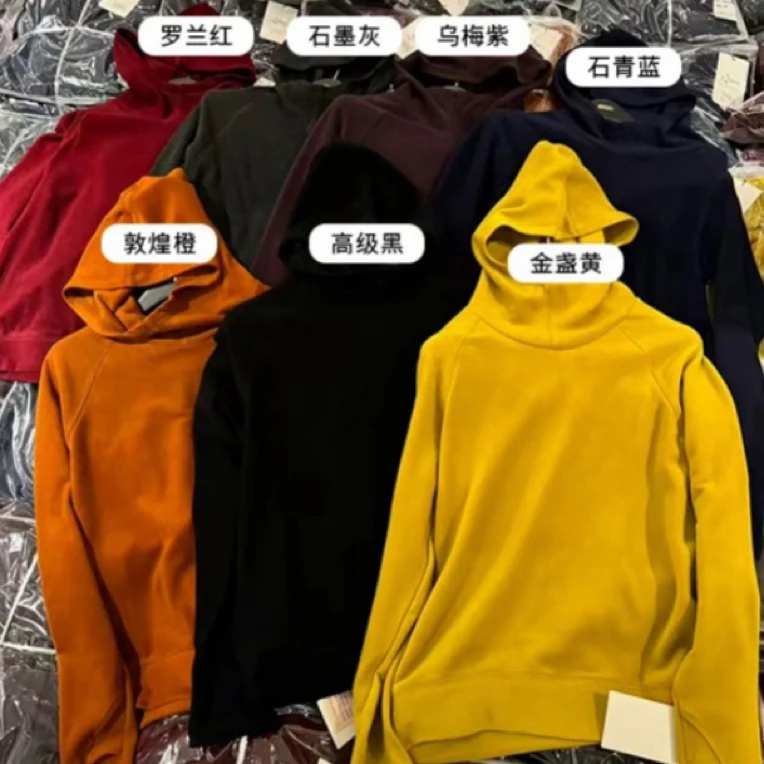 JING2025秋冬新款99188纯色帽衫女装宽松百搭长袖休闲长袖上衣