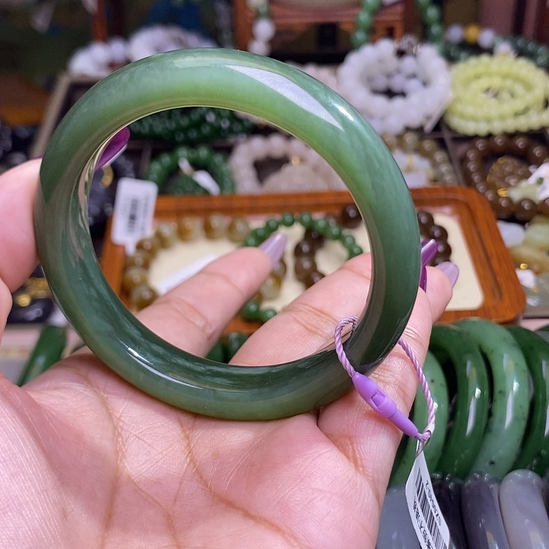 和田玉未镶嵌颈饰碧玉猫眼老料手镯55.8