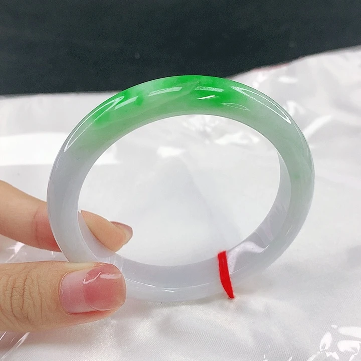 翡翠未镶嵌手镯圈55，18014