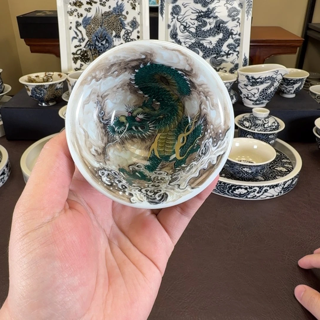绿龙压手杯无关风月