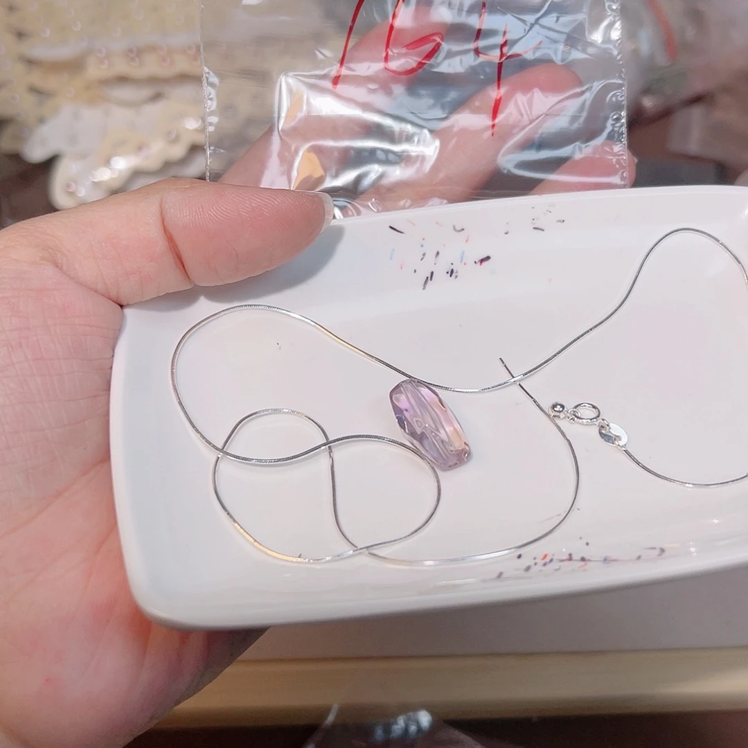 水晶珠宝半成品银S925镶嵌164