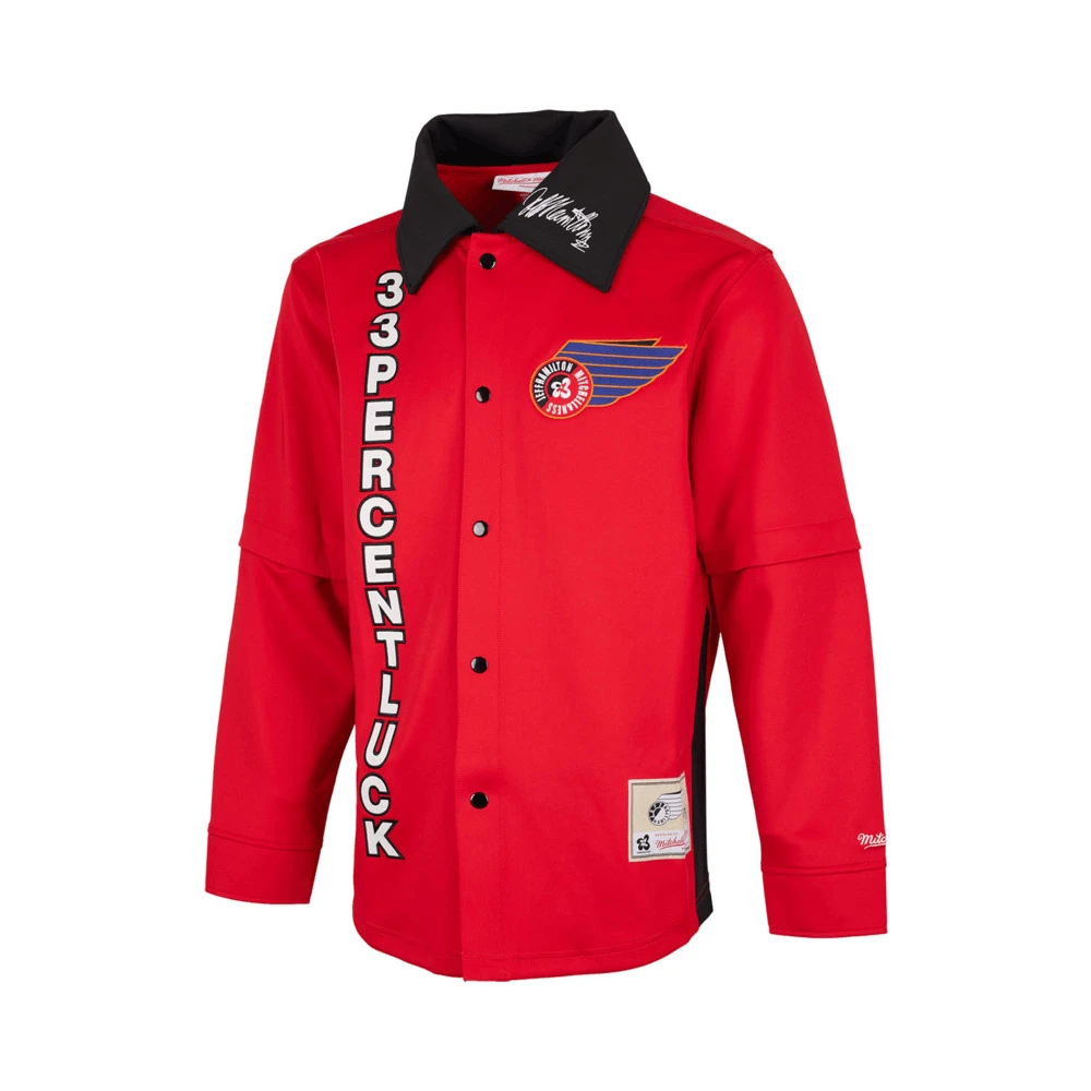 Mitchell&ness中性BrandedJEFF HAMILTON联名夹克针织无帽外套