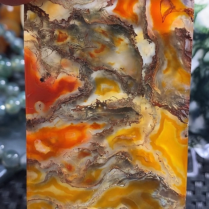 明***玛瑙/玉髓未镶嵌颈饰