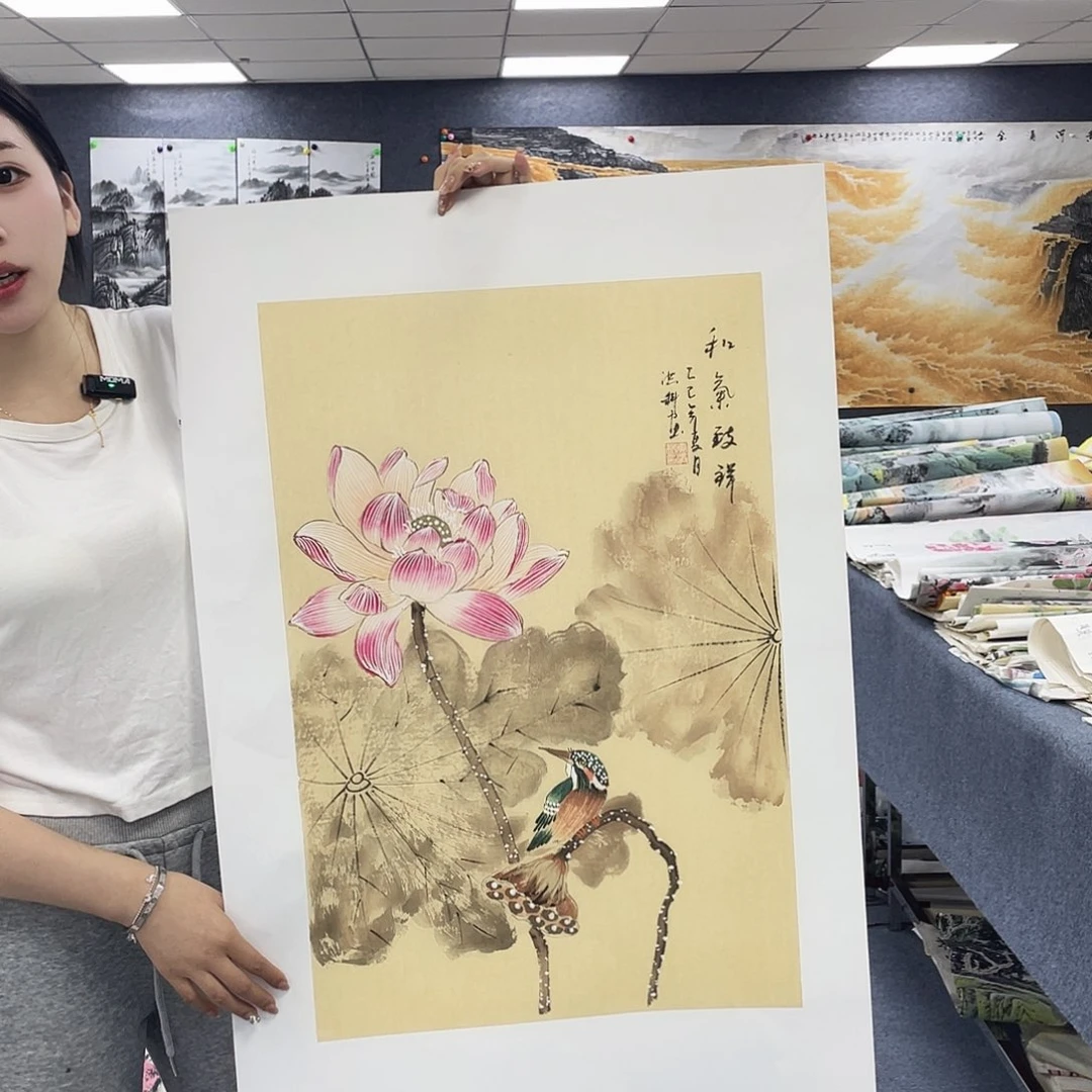 国画作品小姐姐放漏…