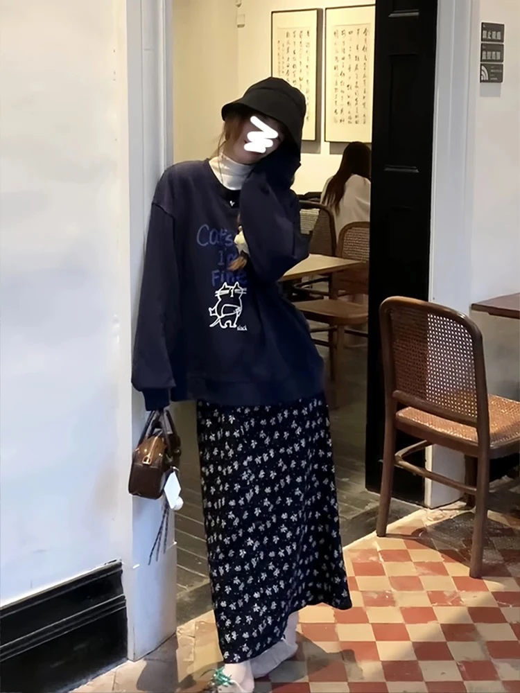 碎花半身裙春季新款时尚百搭显瘦裙子