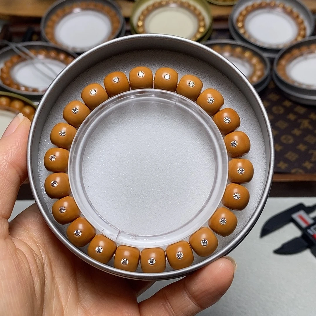 猴头核桃手串345号10左右满锆老型全品