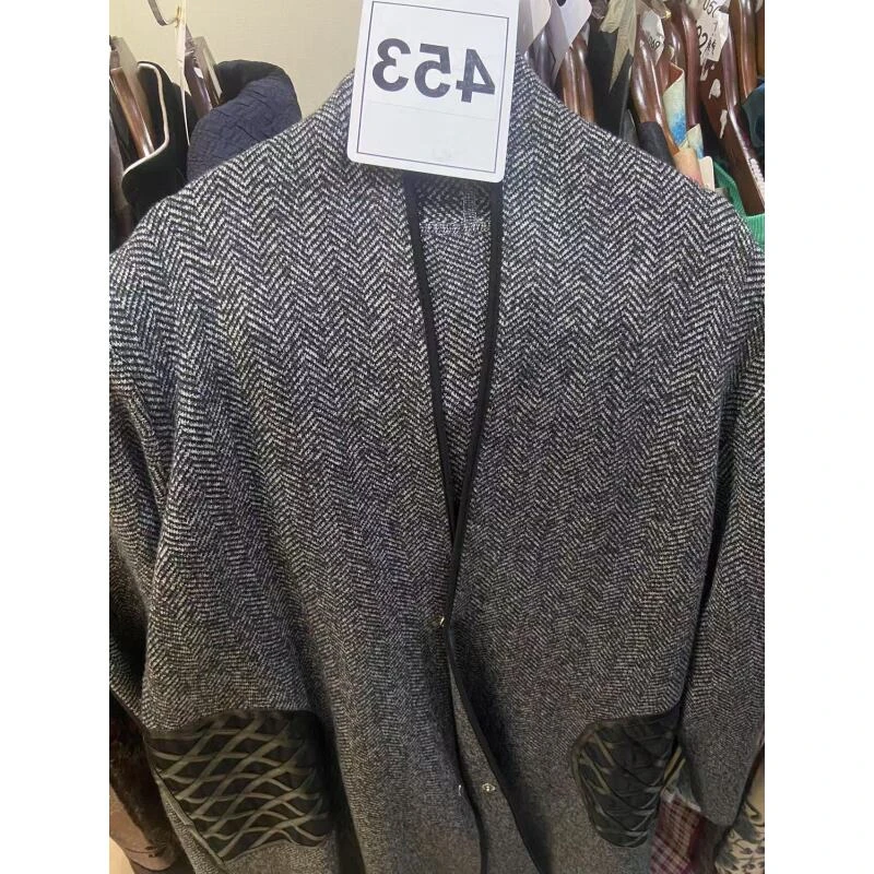 453小码中式复古优雅花色气质外套