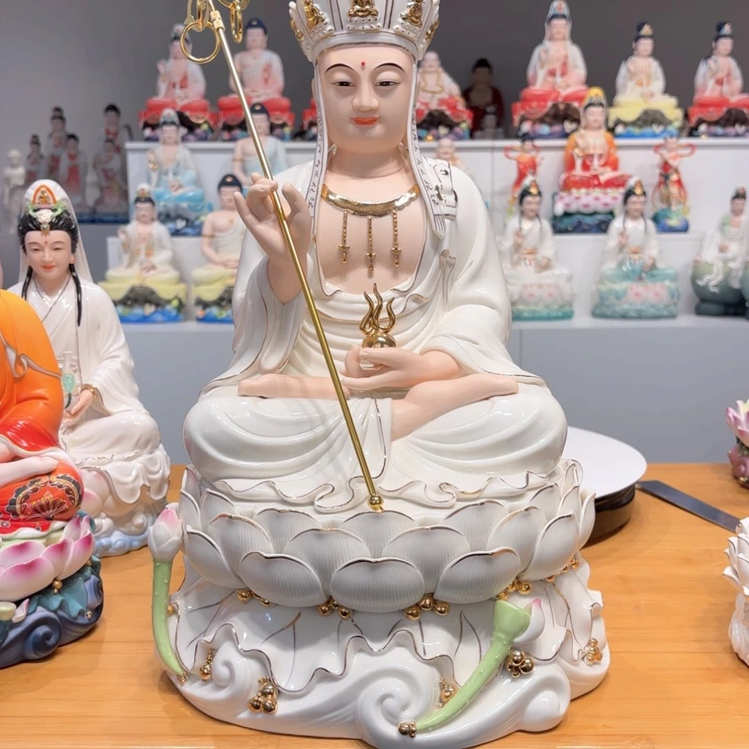 摆件请****?瓷摆件地藏菩萨