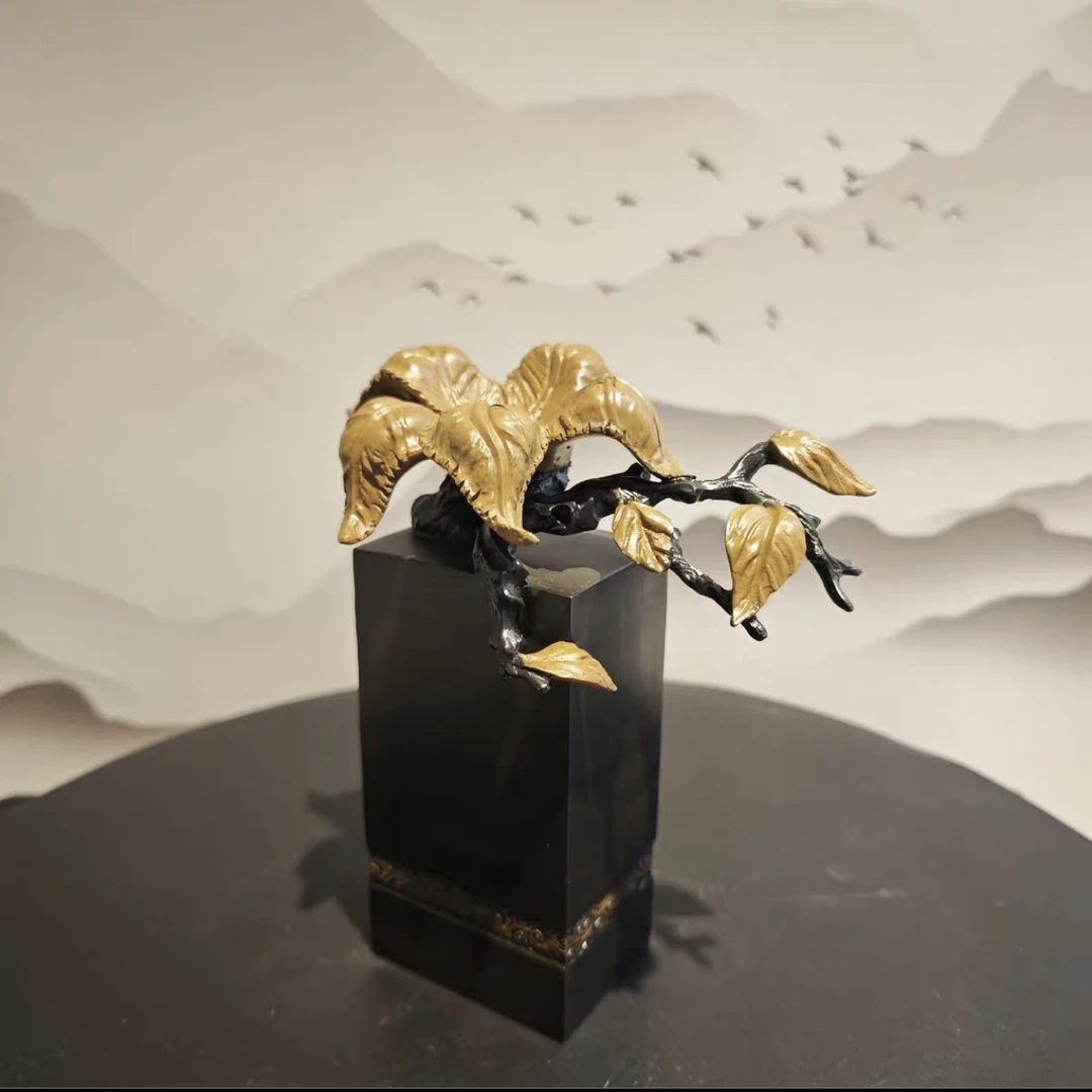 新中式奇石创意寿桃底座客厅玄关装饰品桃子底座水果底座寿桃祝寿