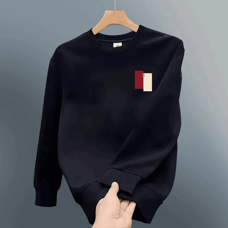 仓石一树春秋冬加绒长袖卫衣男士宽松圆领休闲百搭情侣装上衣外套