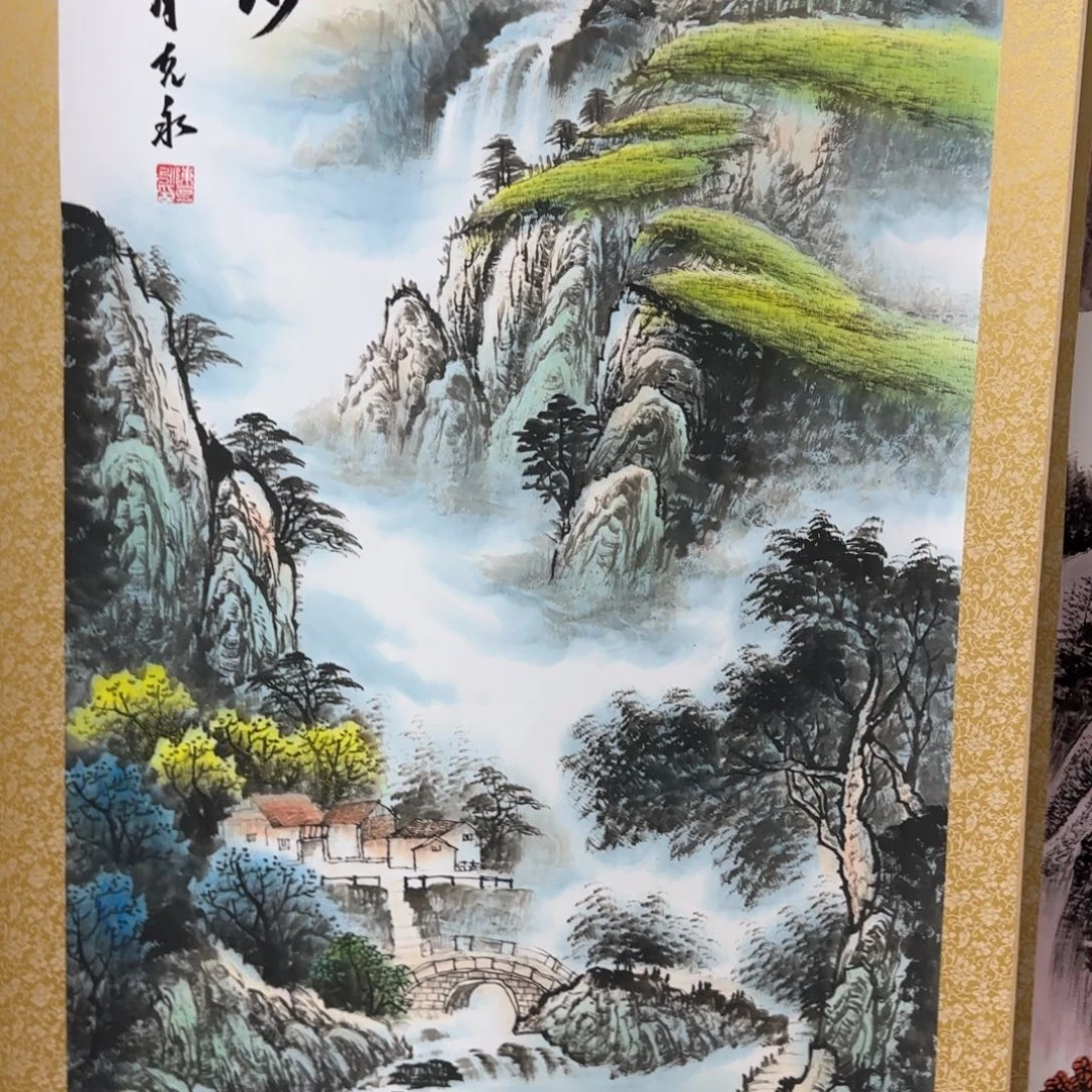 吉***意国画QA原创山水作品！带证书！限购一单