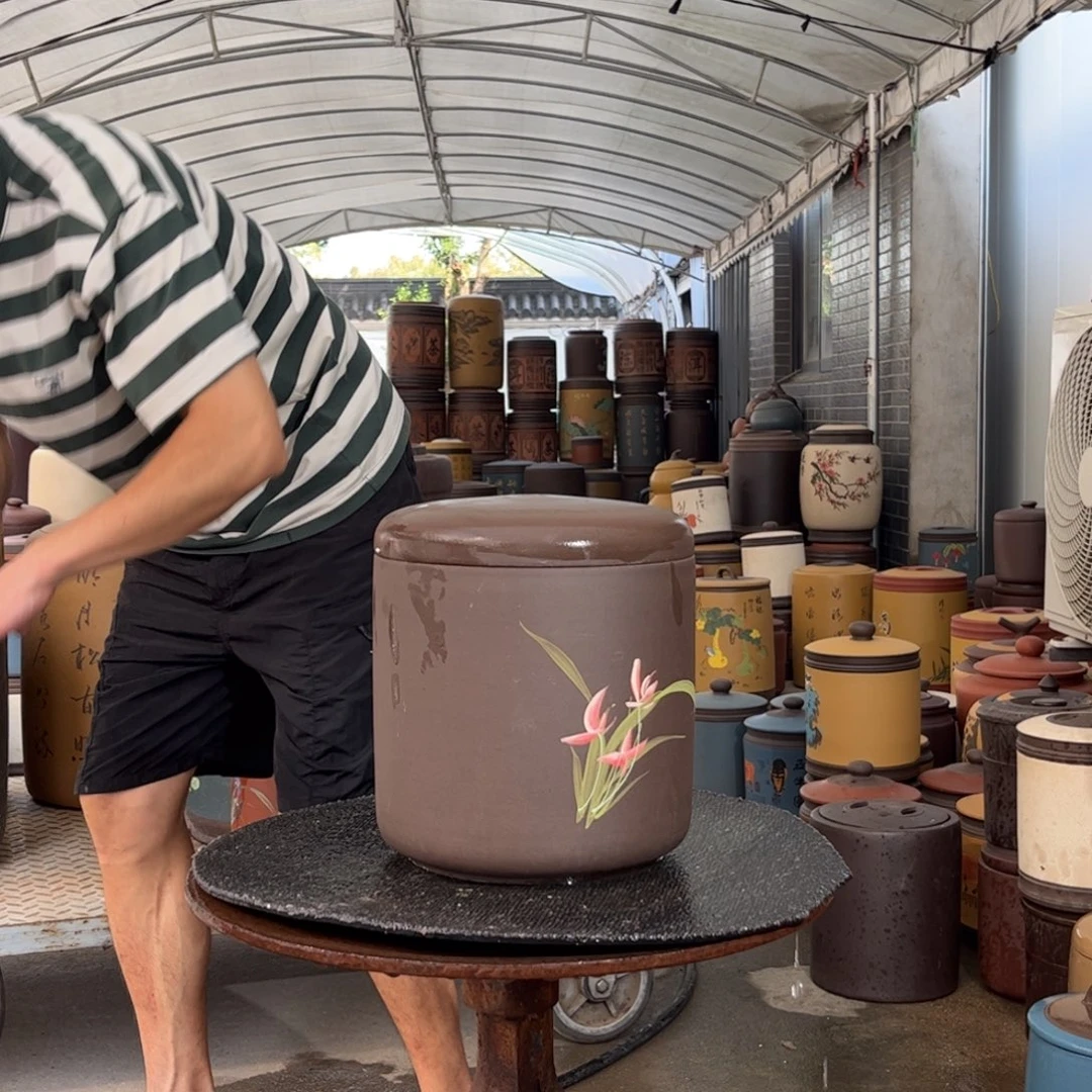 茶叶罐紫砂8 饼茶叶罐
