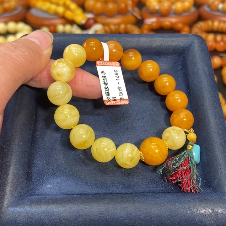 蜜蜡手链未镶嵌蜜蜡
