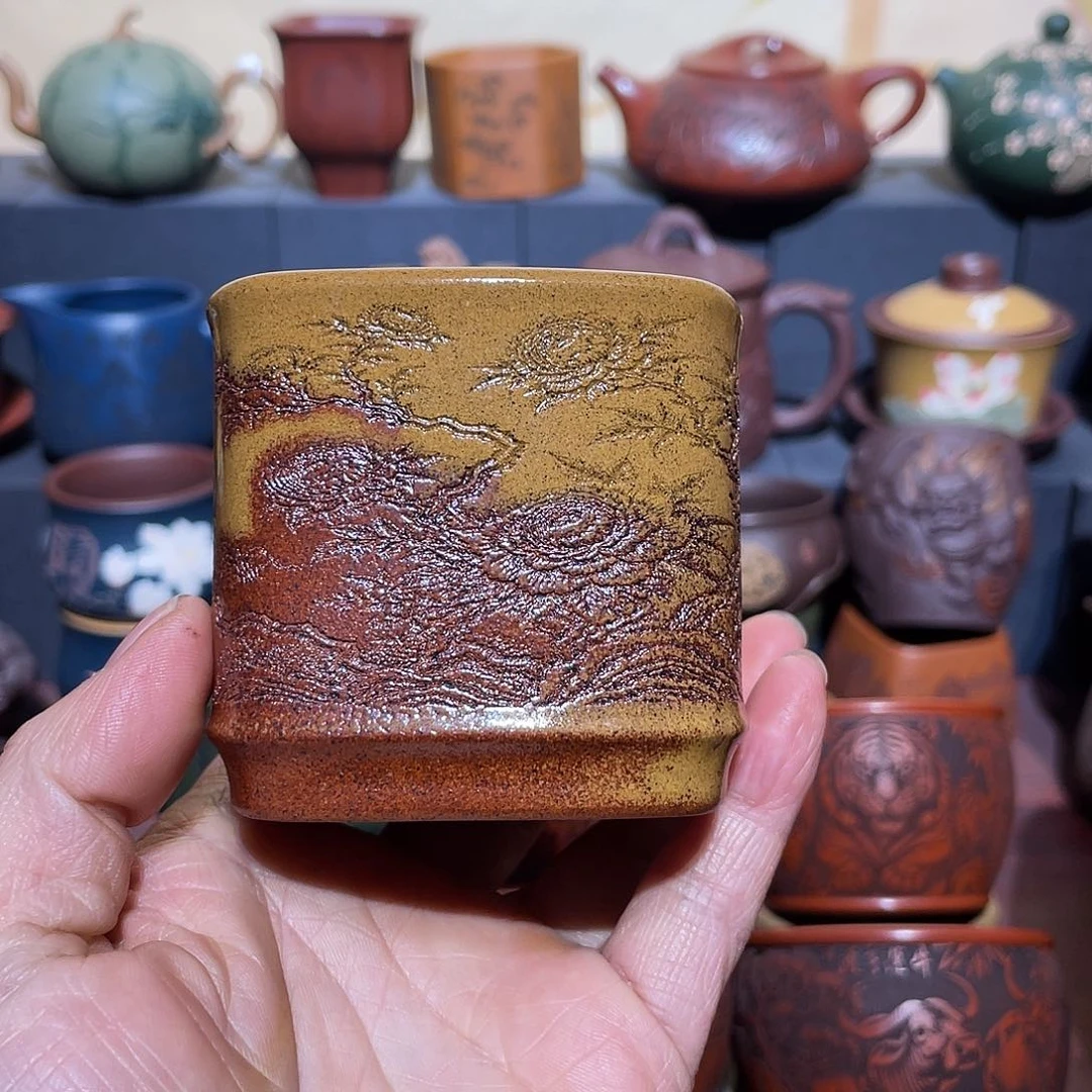 原矿紫砂手工主人杯
