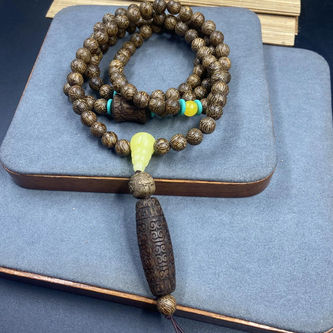 【从头再来】虎皮檀脖挂挂件 （拍一发四）（多样性发货）