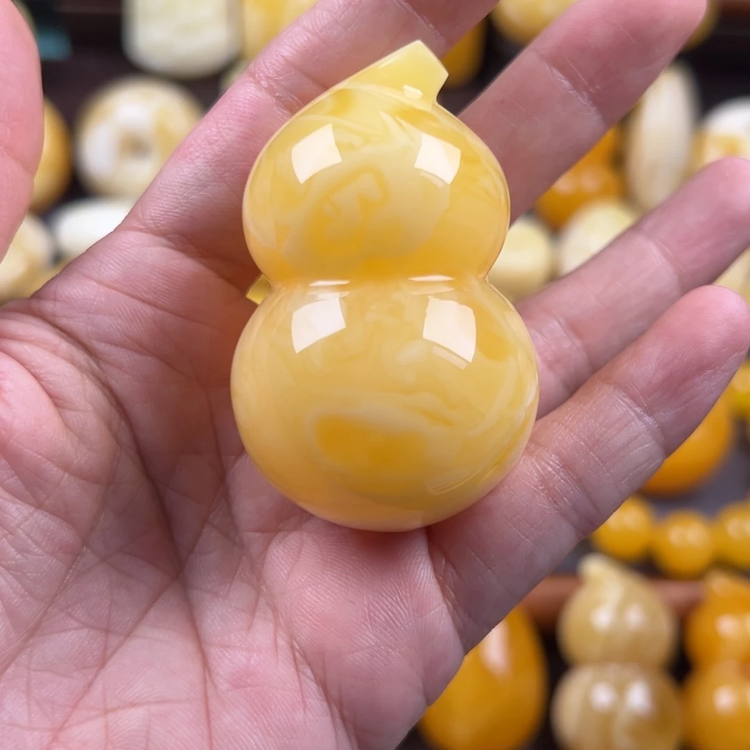 ****想未镶嵌颈饰琥珀纯天然琥珀蜜蜡无优化