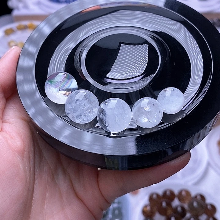 水晶天然水晶定制打孔不退换未镶嵌