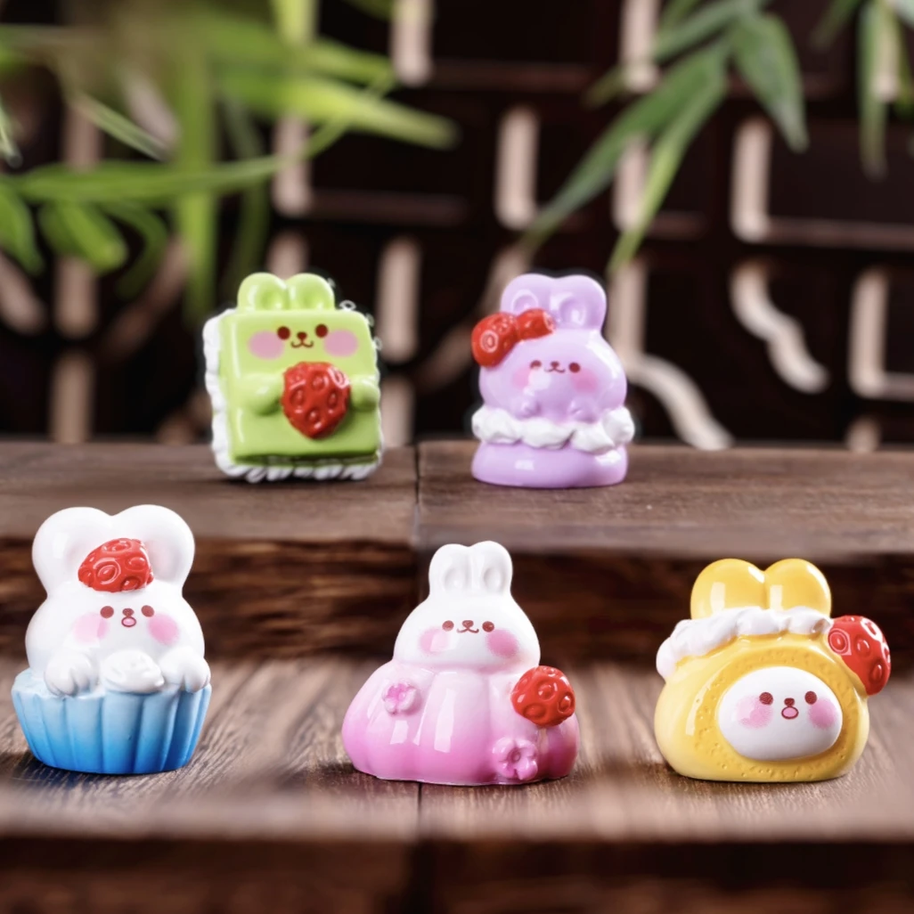 直播拆【草莓小兔】家居桌面摆件