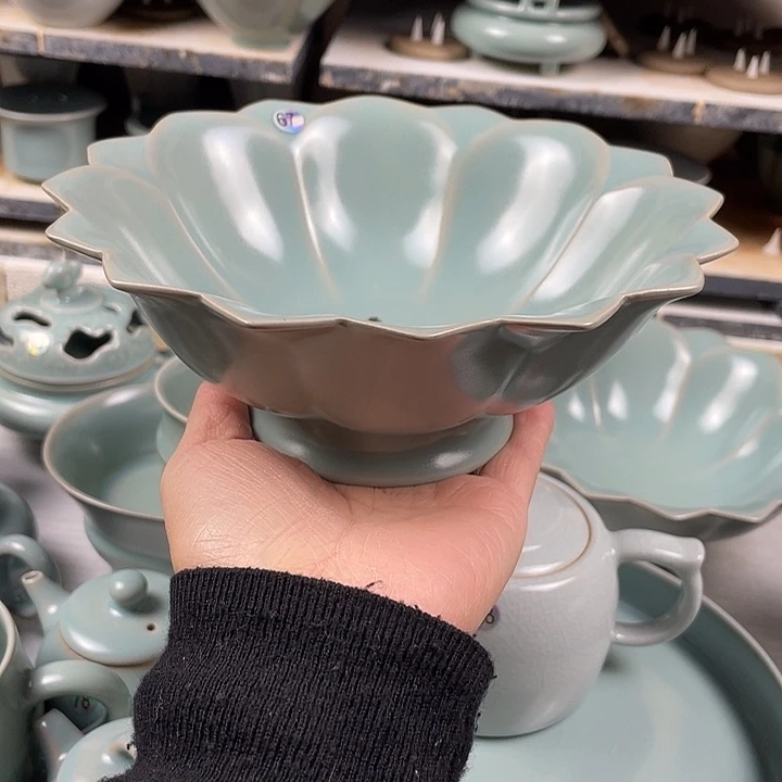 瓷片高足果盘特价8888889