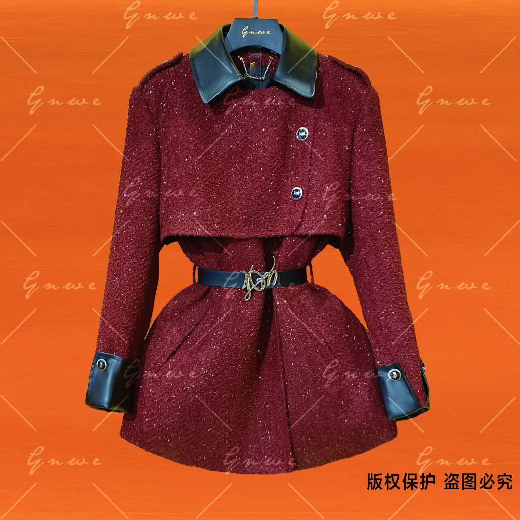 【 私人订制】冬季新款设计师时尚个性显瘦遮肉外套 G1229