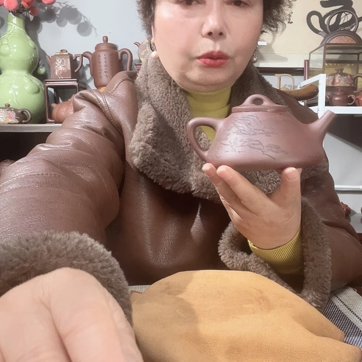 紫泥茶壶原矿紫砂壶