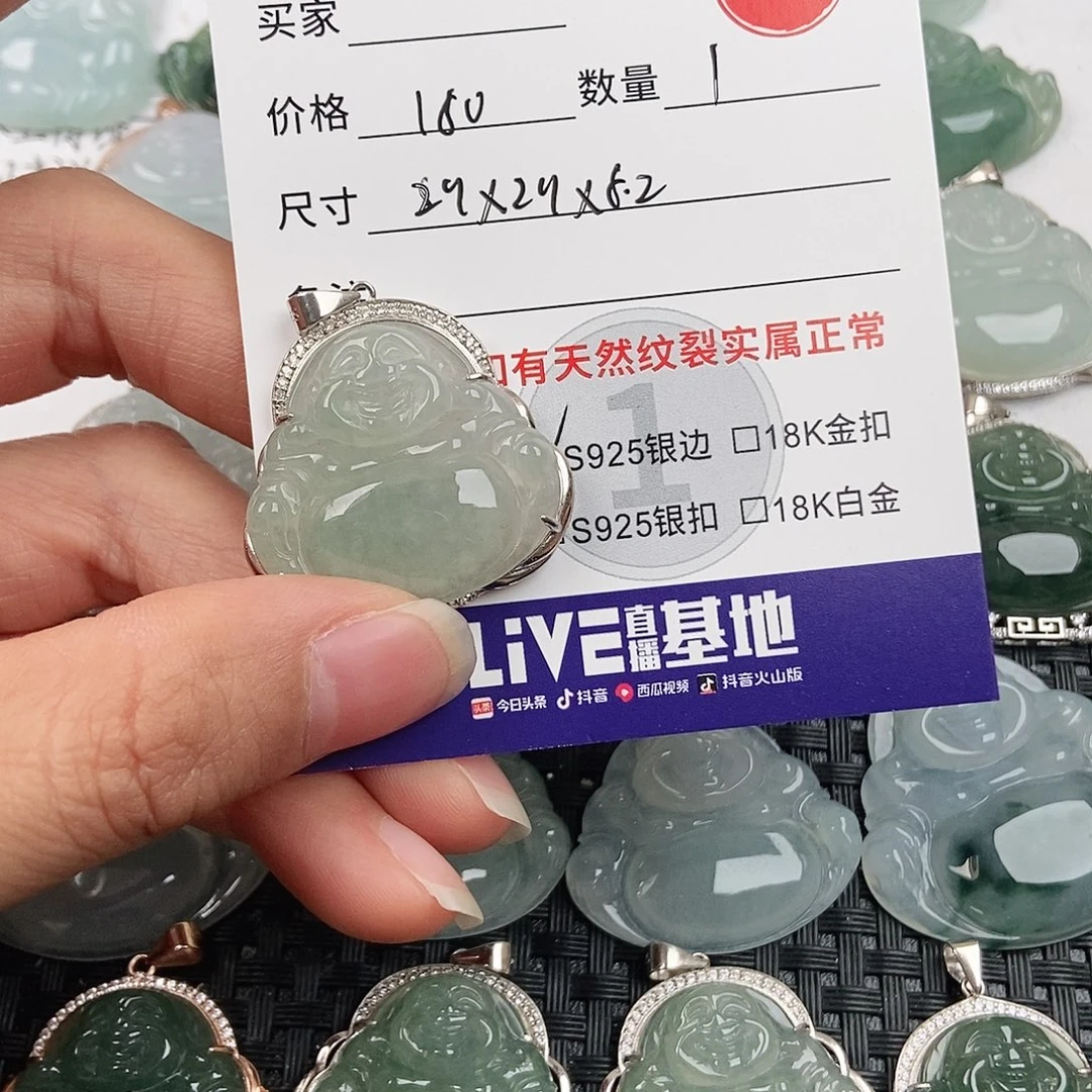 翡翠银S925镶嵌颈饰