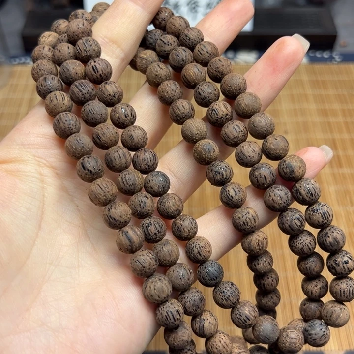 藤类缅甸小叶降真香绿油超一档08/108颗