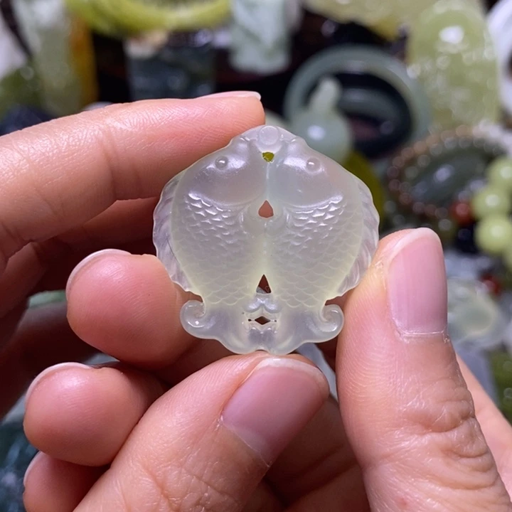 岫玉未镶嵌岫玉挂件