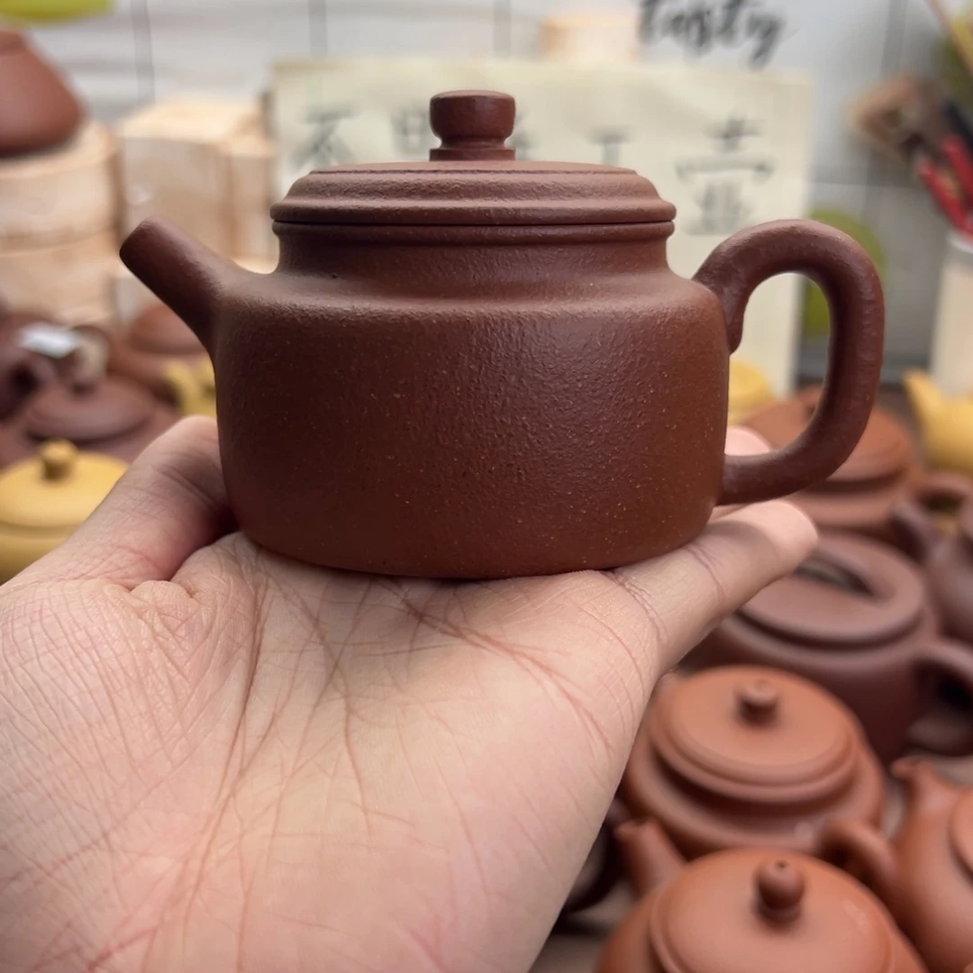 茶壶紫砂红降坡小德钟