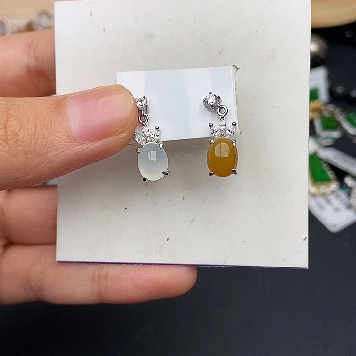 翡翠银S925镶嵌戒指