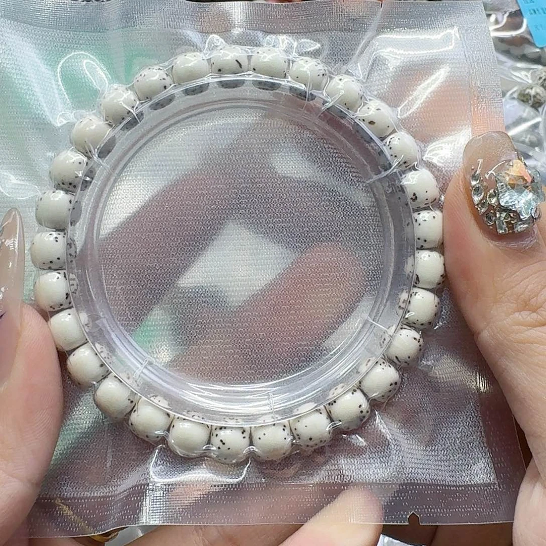 星月菩提手串61高端半臂白星月菩提河豚87桶单圈