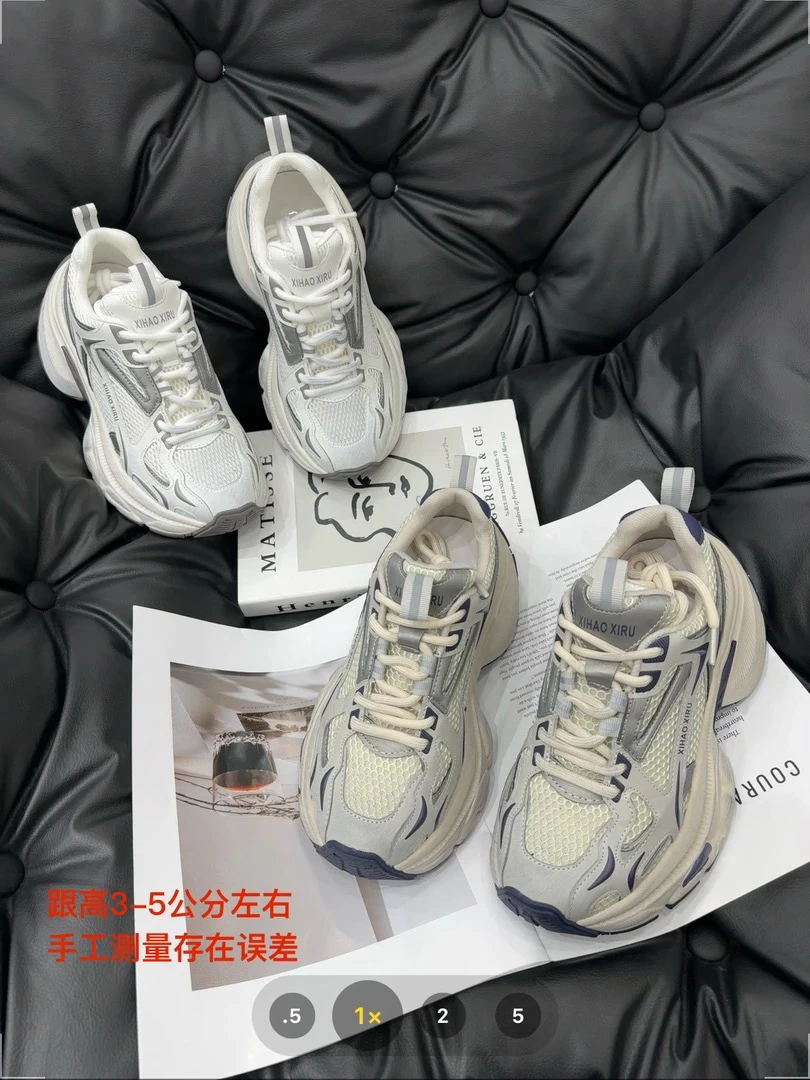 【七安倩】（品味）复古做旧老爹鞋9752