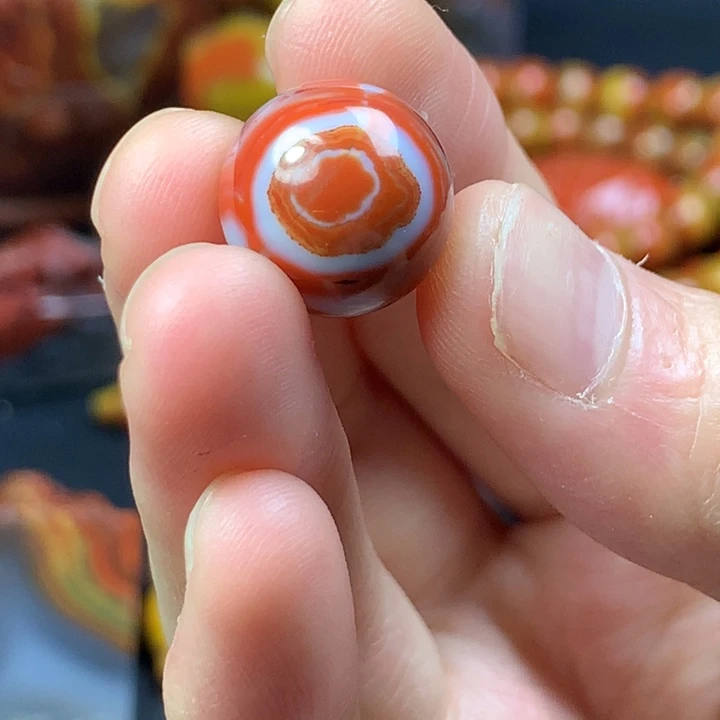 玛瑙/玉髓未镶嵌卡13瓷白珠