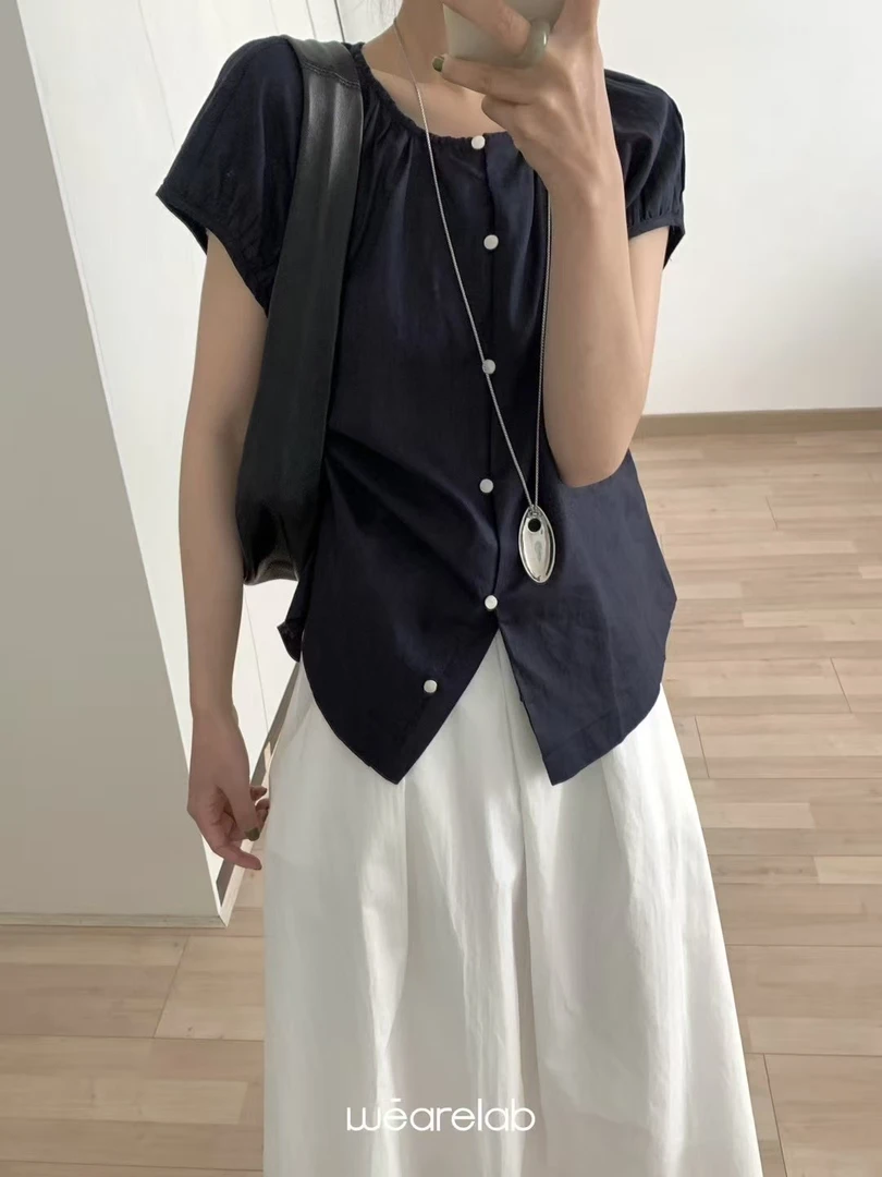 59夏季新款百搭新疆棉爆款纯色白色正肩基础款洋气女生短袖T恤