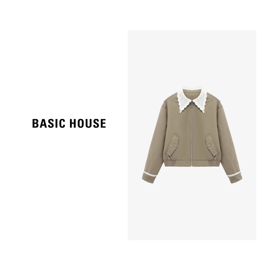 Basic House/百家好春秋时尚休闲百搭简约梭织外套-B0625H5N782