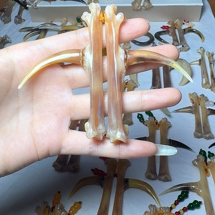 谜***人鸡骨（鸡脚）手串/手链鸡爪骨一对
