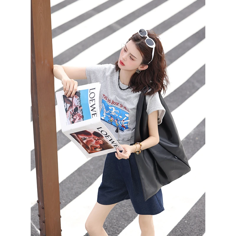 陈佳洁【大眼兔】夏季印花短袖T恤女休闲慵懒夏季文艺上衣JP1666116