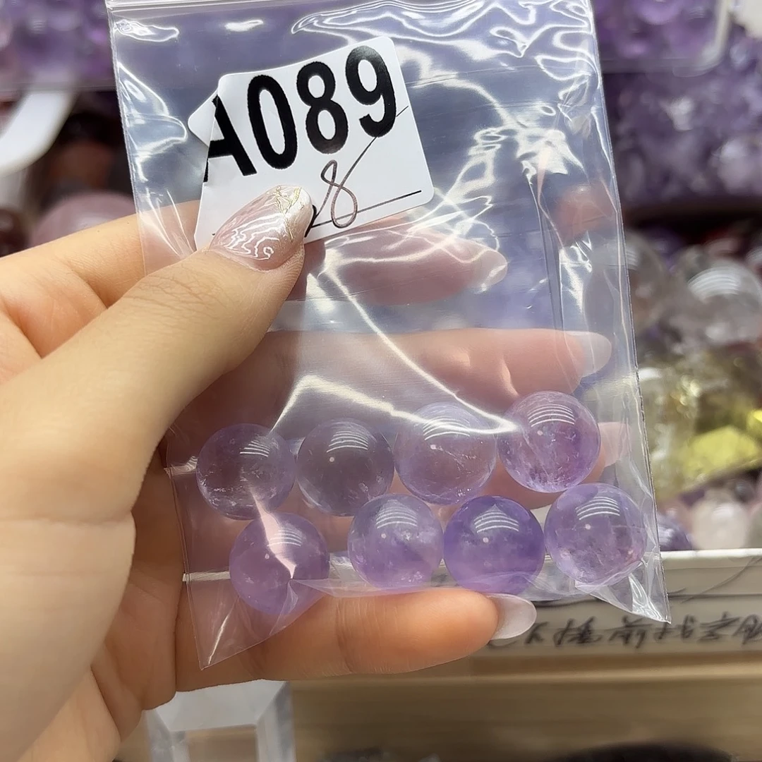 泽***语紫晶珠宝半成品未镶嵌89