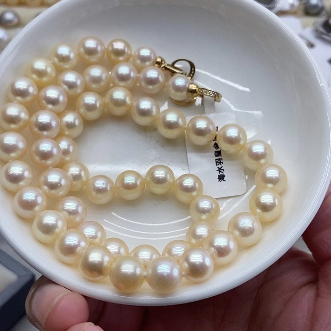 海水珍珠项链银S925镶嵌