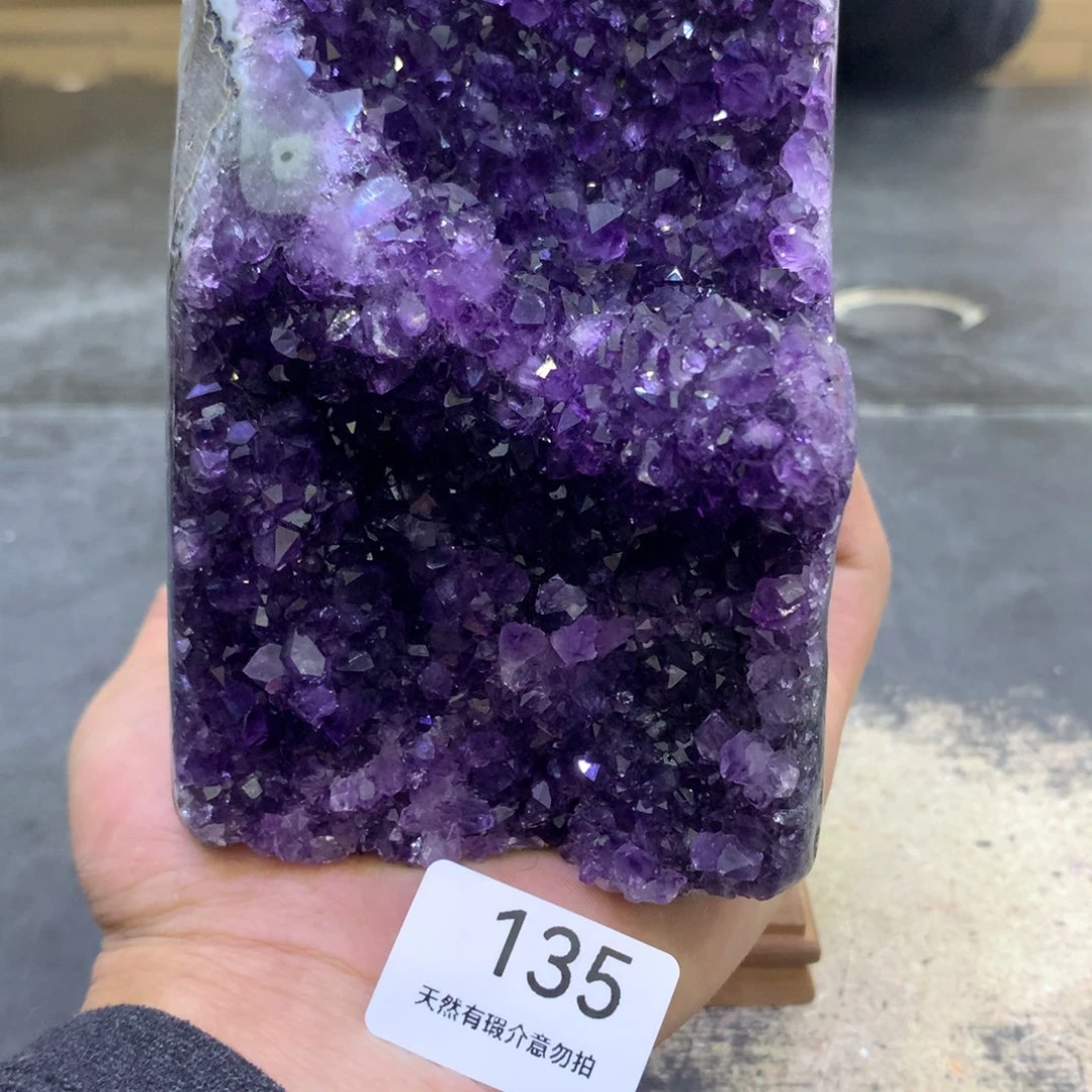 水晶摆件未镶嵌紫晶135
