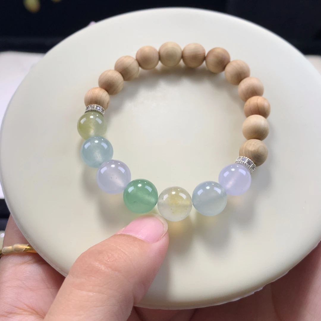 未镶嵌手串翡翠拾花酿春