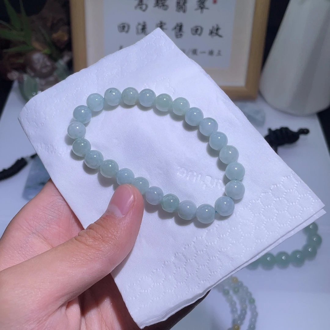 翡翠未镶嵌颈饰手串2