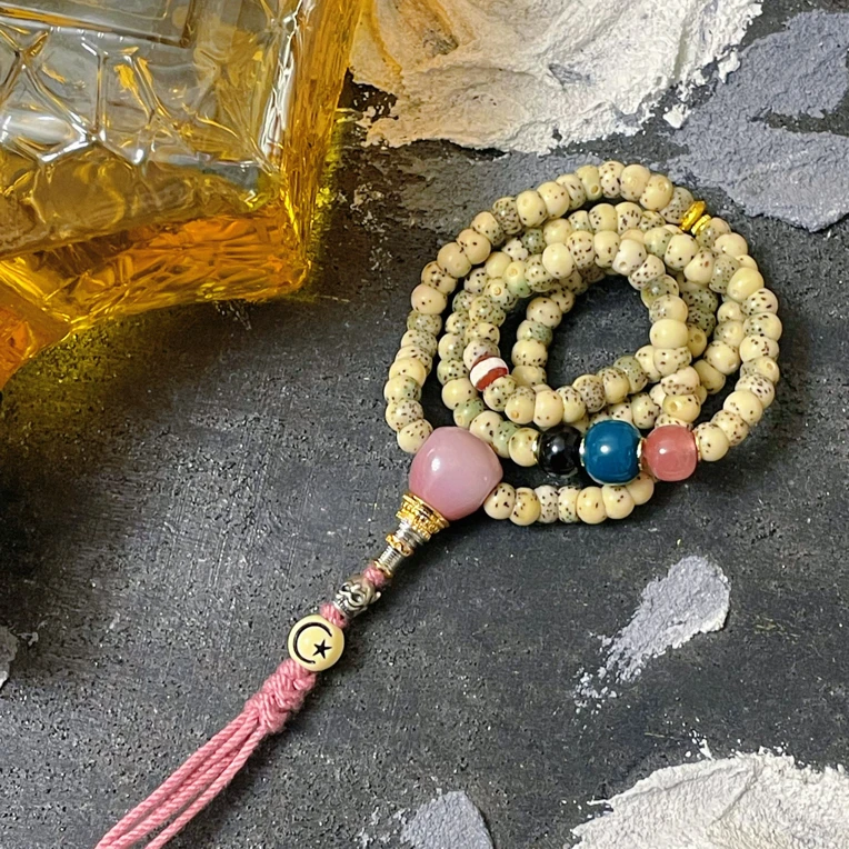 星月菩提冰糯玉化籽大肠设计款