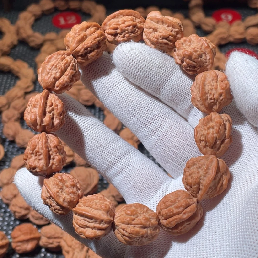 文玩核桃手串嵩山蛤蟆头疙瘩纹