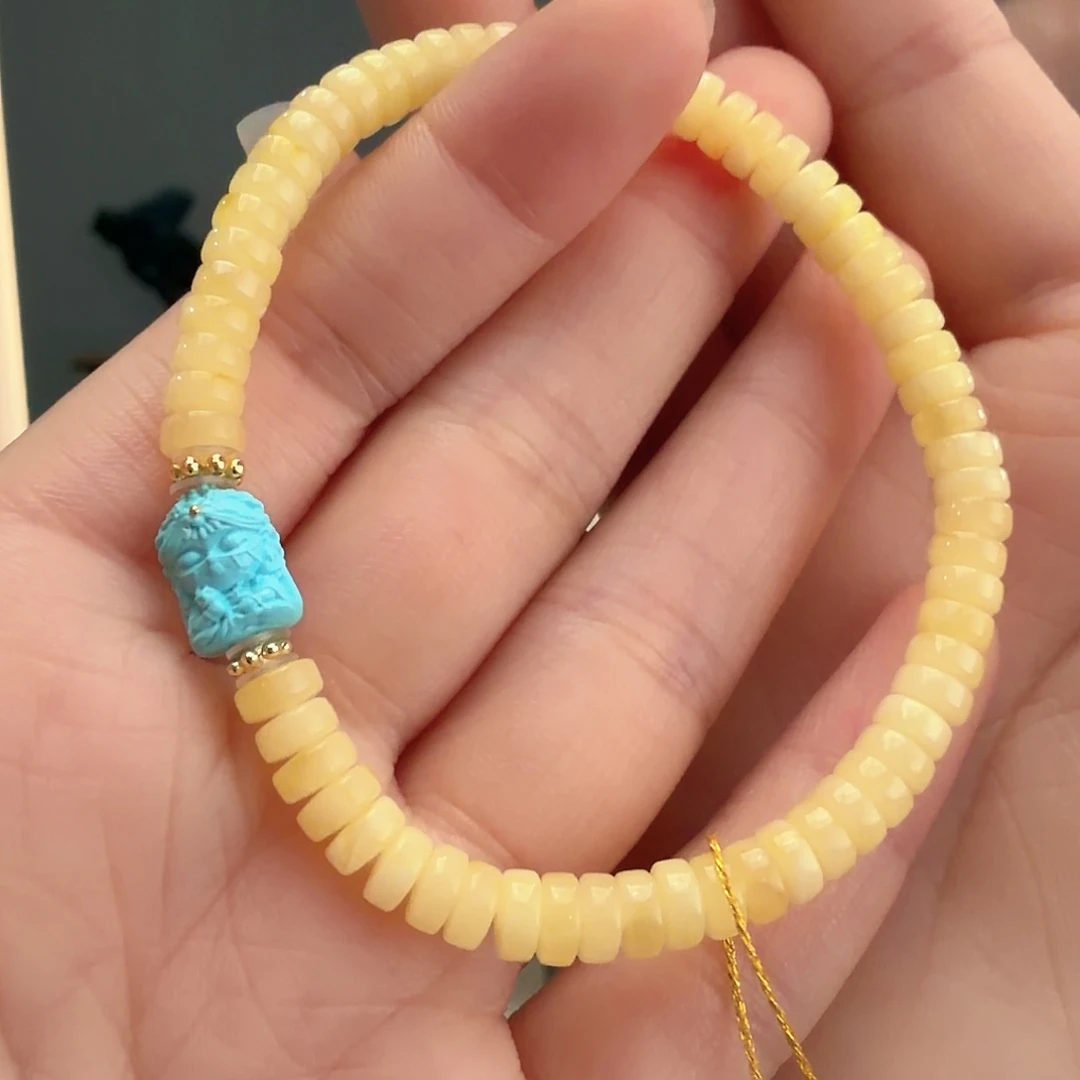 绿松石未镶嵌颈饰