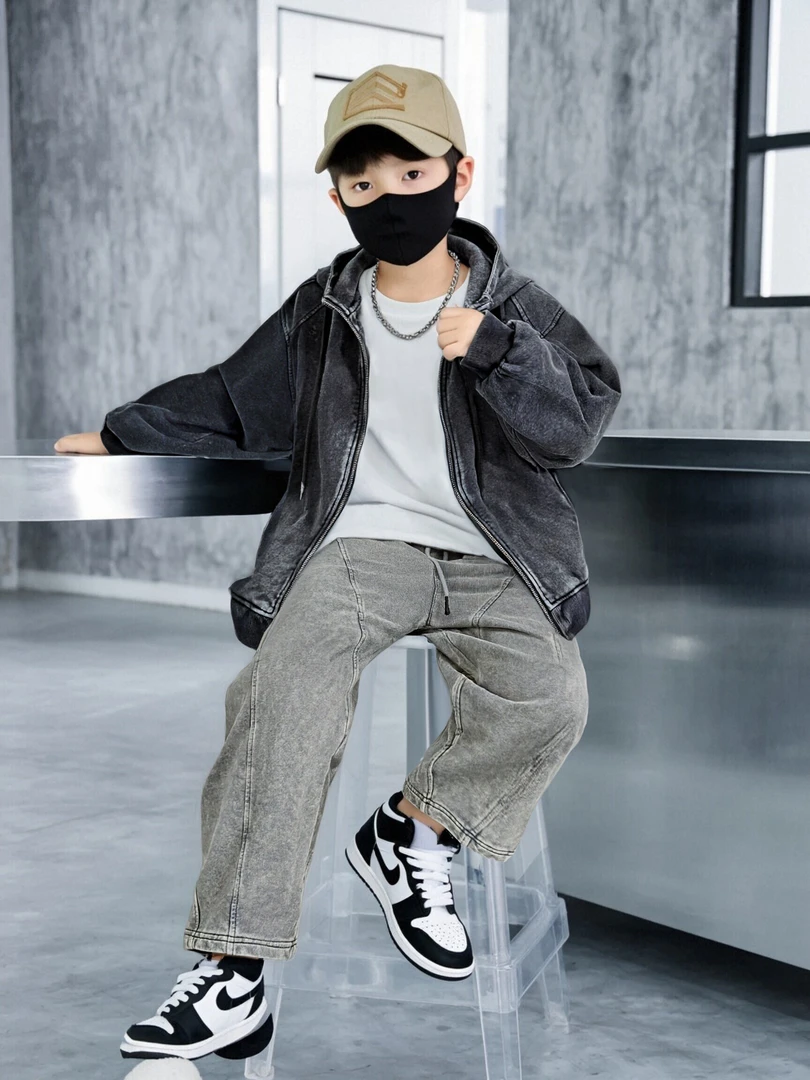 男童秋装运动套装2025新款秋季酷帅男孩中大儿童春秋款卫衣时髦潮