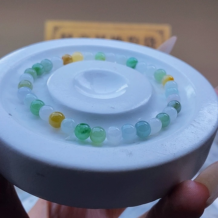 未镶嵌手串翡翠天然