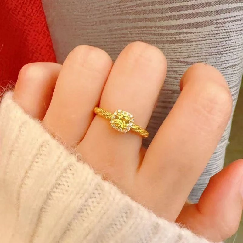 足气质金时尚精致戒指轻奢个性简约经典